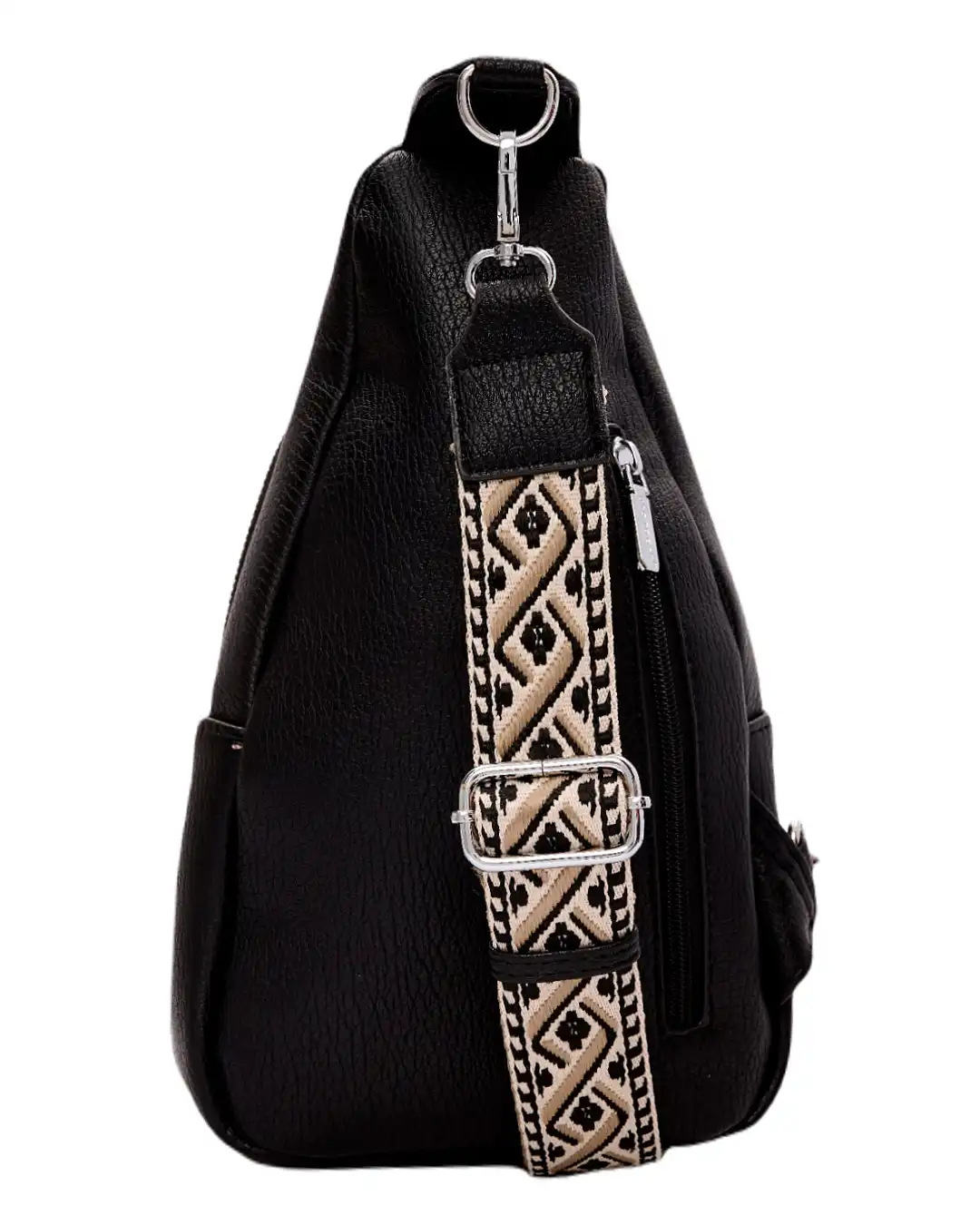 Τσαντάκι χιαστί QR-23971 - Μαύρο