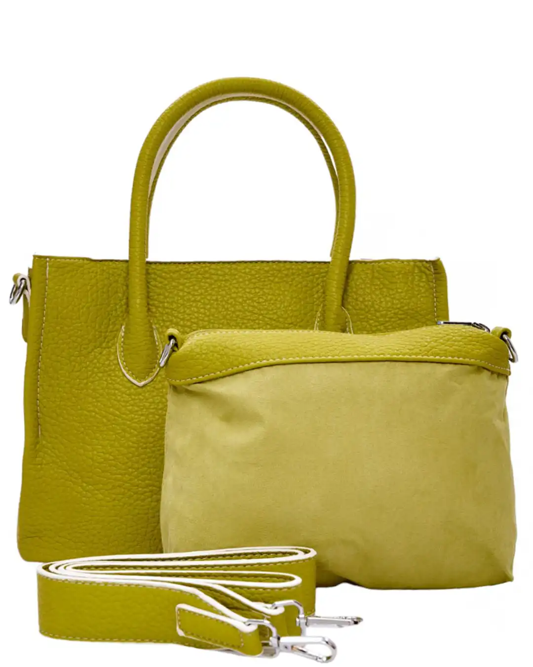 Τσάντα χειρός KX2309 - Ανοιχτό Πράσινο