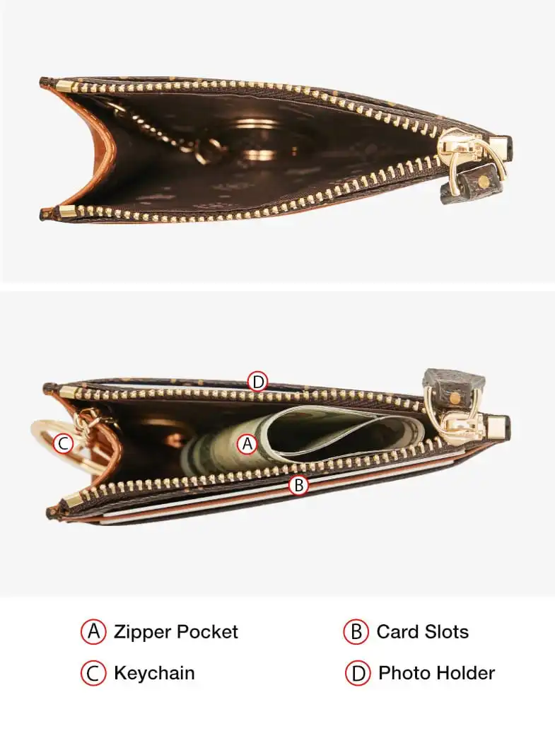 Γυναικείο πορτοφόλι/καρτοθήκη PVC Foxer 2161015F καφέ