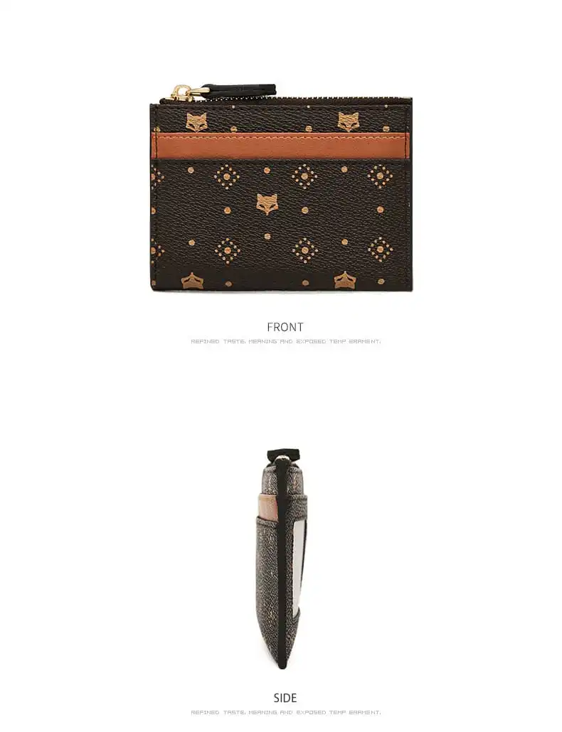 Γυναικείο πορτοφόλι/καρτοθήκη PVC Foxer 2161015F καφέ