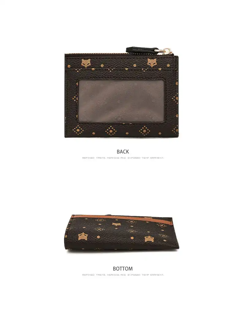 Γυναικείο πορτοφόλι/καρτοθήκη PVC Foxer 2161015F καφέ