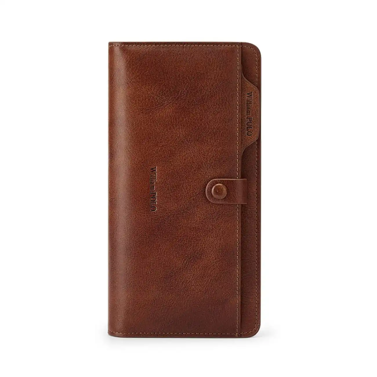 Δερμάτινο Ανδρικό πορτοφόλι William Polo 218163 Brown Δερμάτινο Ανδρικό πορτοφόλι William Polo 218163 Brown