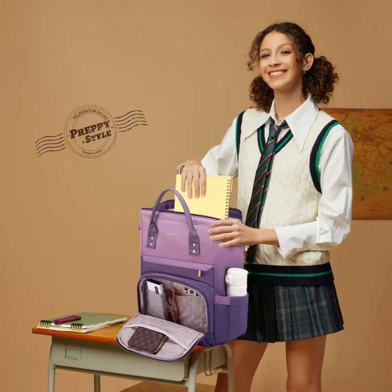 Γυναικείο Σακίδιο Φορητού Υπολογιστή Lovevook 15,6'' MB2197 pink/purple