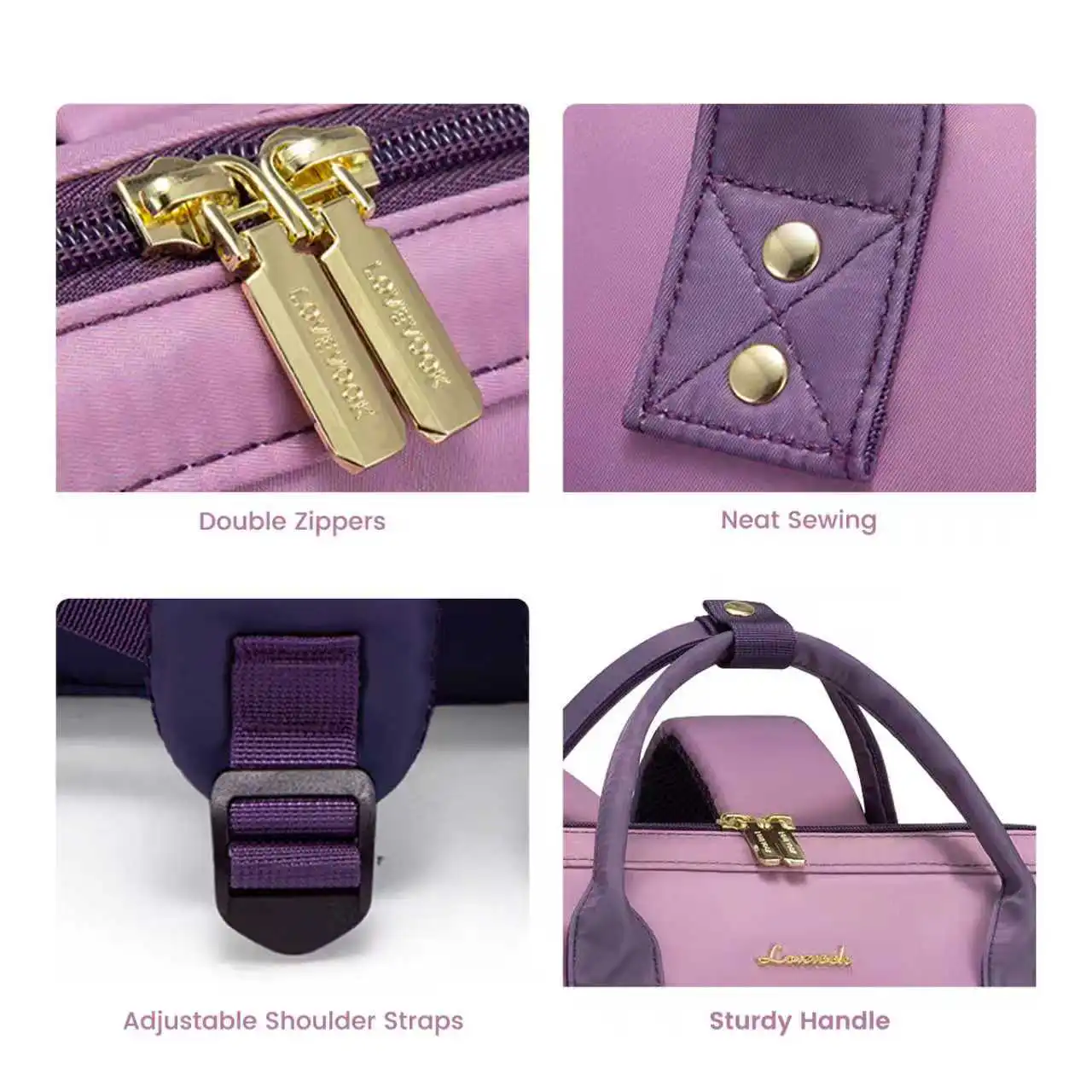 Γυναικείο Σακίδιο Φορητού Υπολογιστή Lovevook 15,6'' MB2197 pink/purple