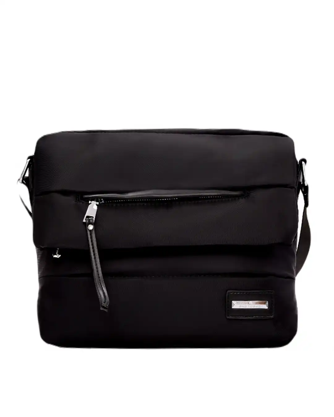 Τσάντα χιαστι με αδιάβροχο ύφασμα-KX2235 – Μαύρο