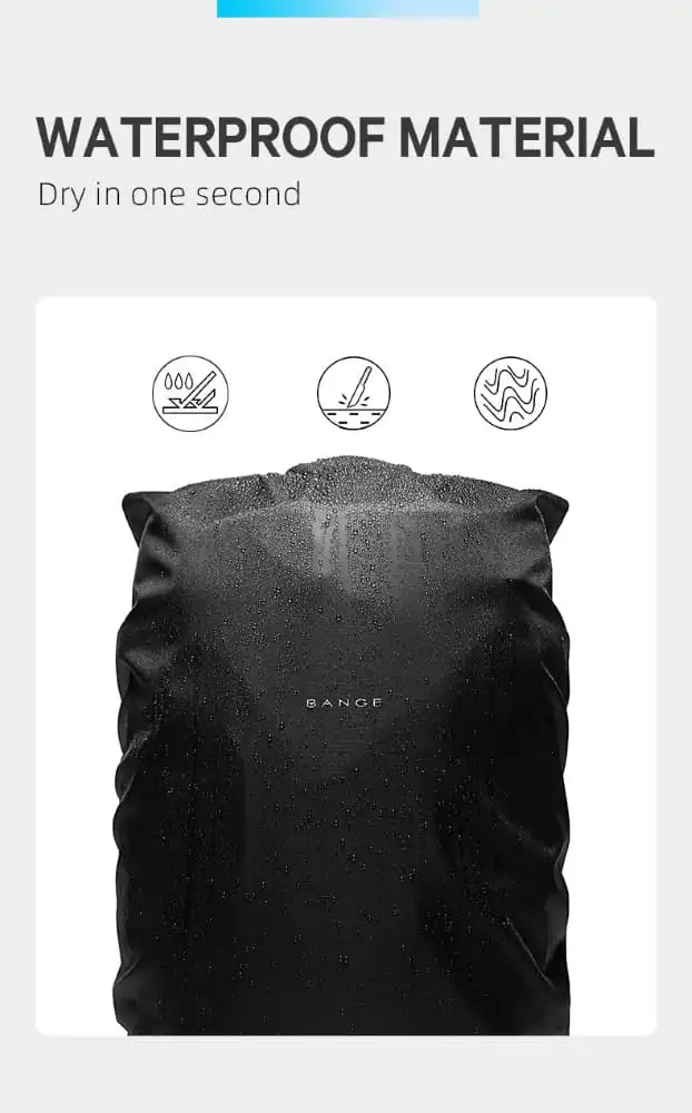 Σακίδιο πλάτης Bange 45 L 17.3" 22039 μαύρο