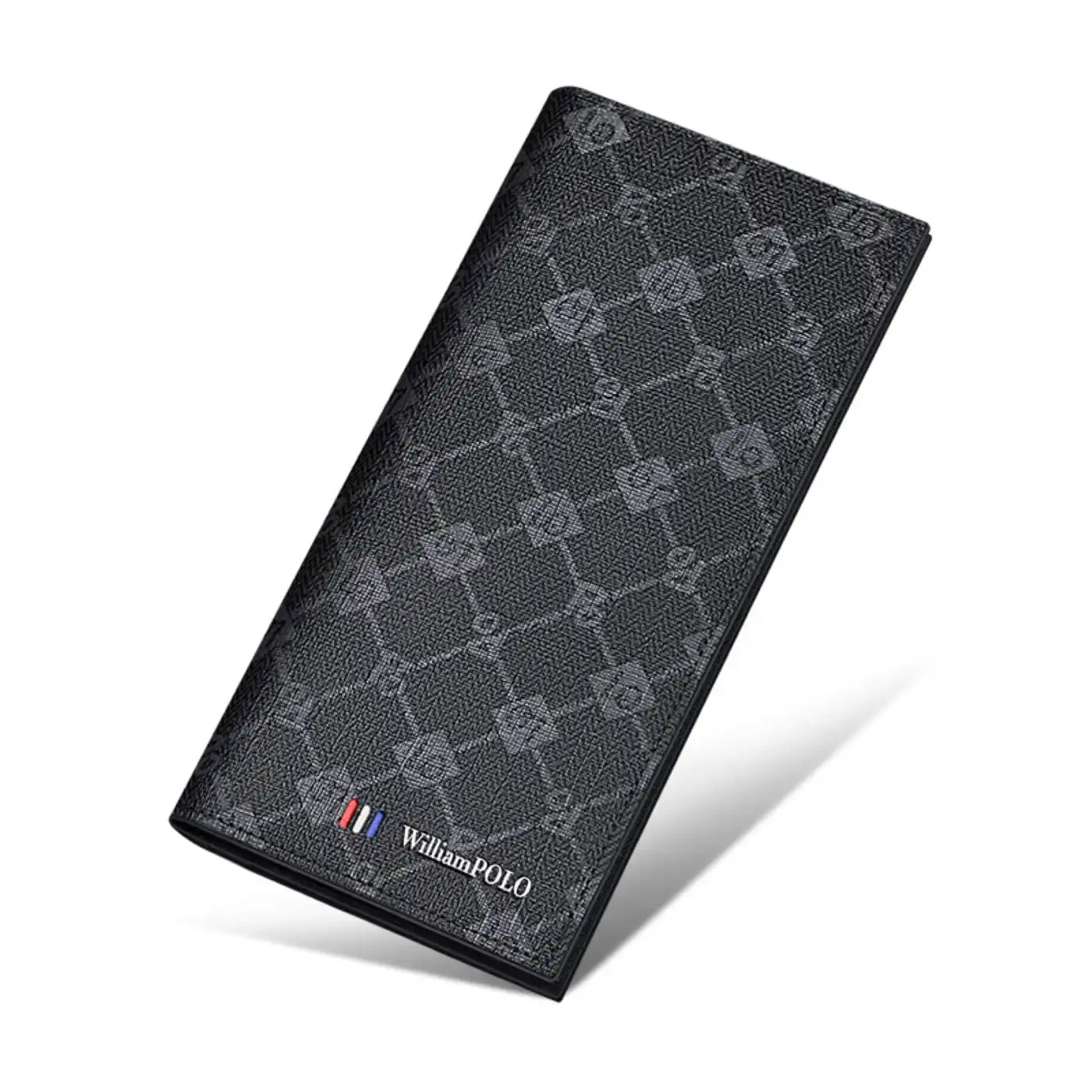 Ανδρικό πορτοφόλι PVC William Polo 221585 black Ανδρικό πορτοφόλι PVC William Polo 221585 black