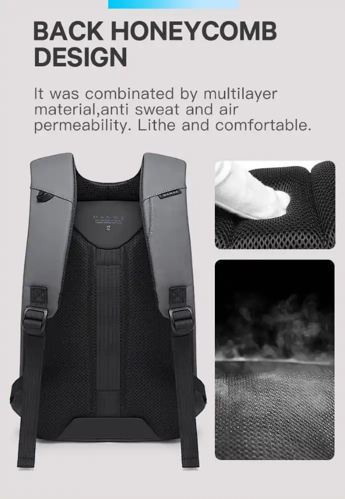 Σακίδιο πλάτης 21L Laptop 15,6” Bange 22188 μαύρο