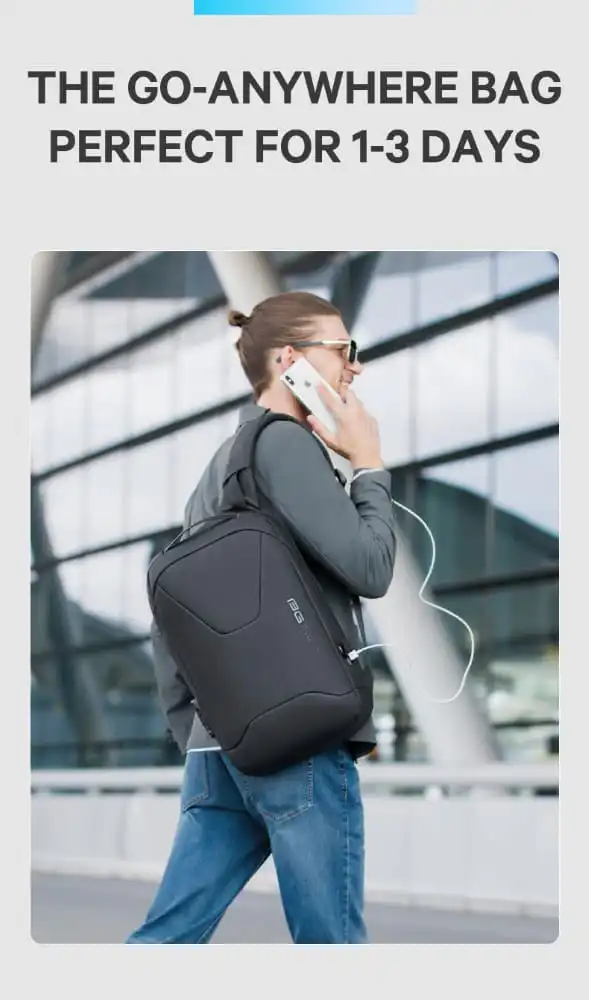 Σακίδιο πλάτης 21L Laptop 15,6” Bange 22188 μαύρο Σακίδιο πλάτης 21L Laptop 15,6” Bange 22188 μαύρο