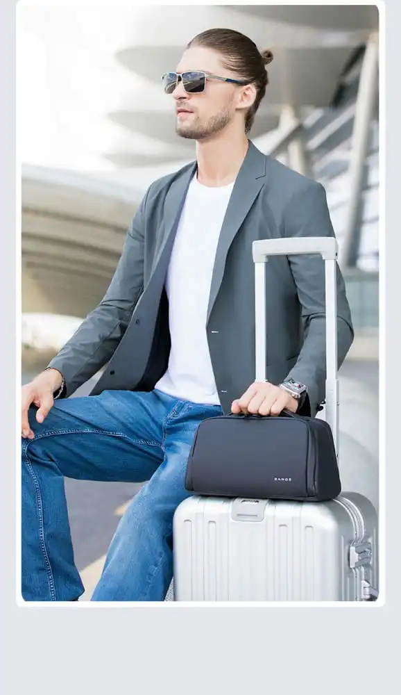 Τσαντάκι χειρός/νεσεσέρ Bange 22196 μαύρο