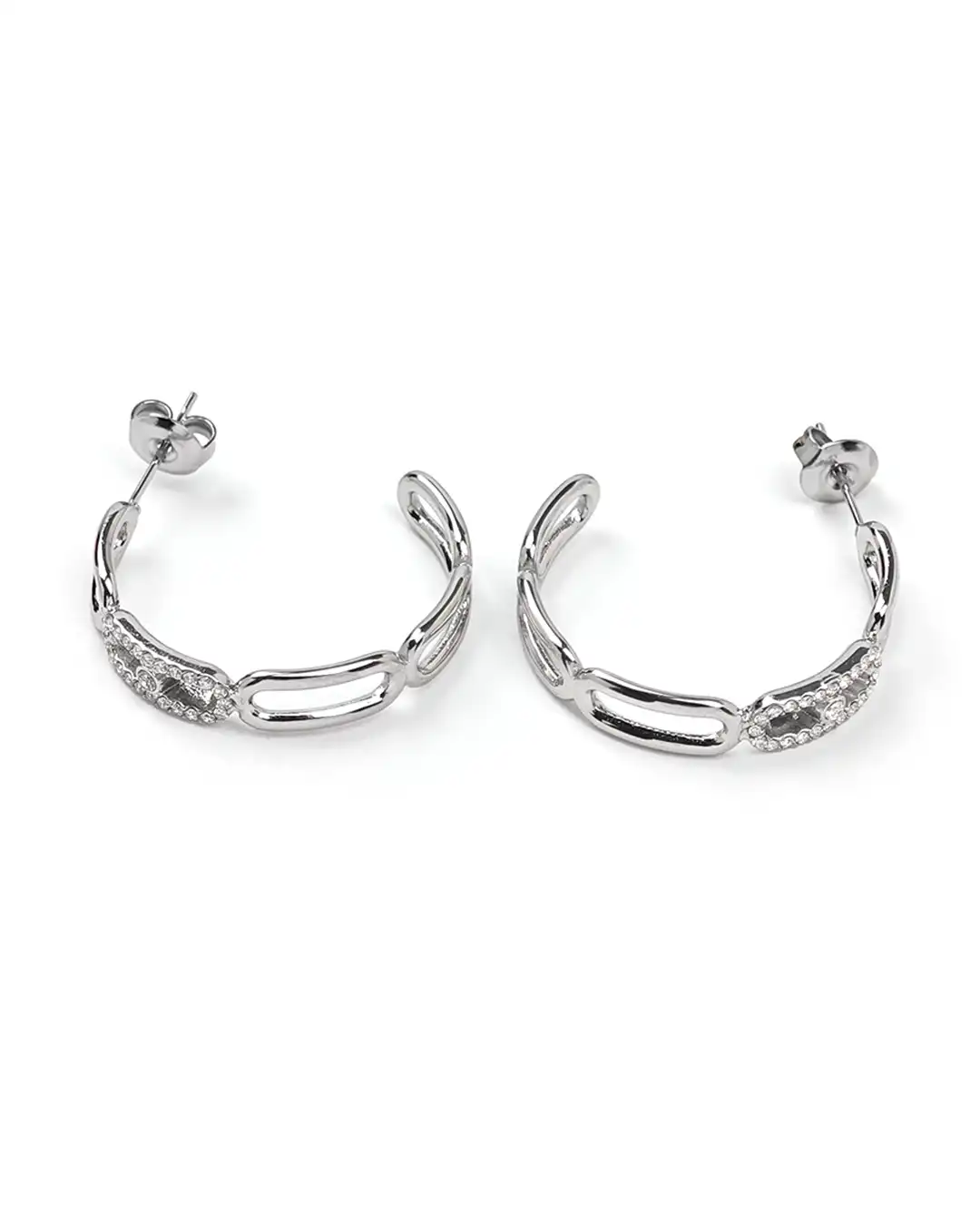 Σκουλαρίκι κρίκος AA-S247 – Ασημί Σκουλαρίκι κρίκος AA-S247 – Ασημί