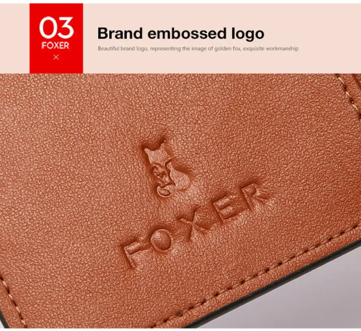 Γυναικείο PVC πορτοφόλι Foxer 230046F καφέ