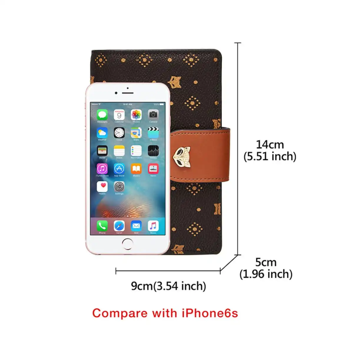 Γυναικείο PVC πορτοφόλι Foxer 230046F καφέ