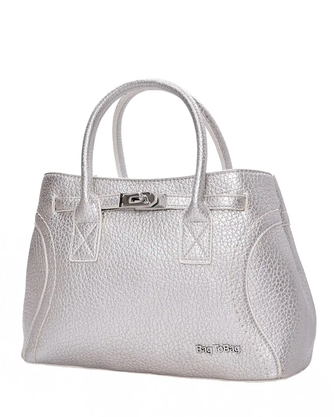 Τσάντα χειρός KX2317 – Ασημί