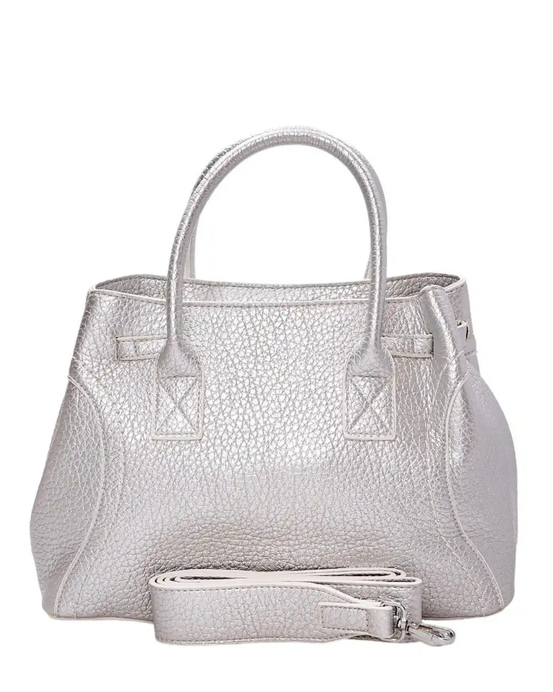 Τσάντα χειρός KX2317 - Ασημί
