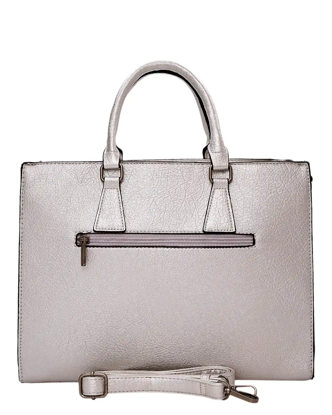 Τσάντα χειρός  QR-23956 - Ασημί