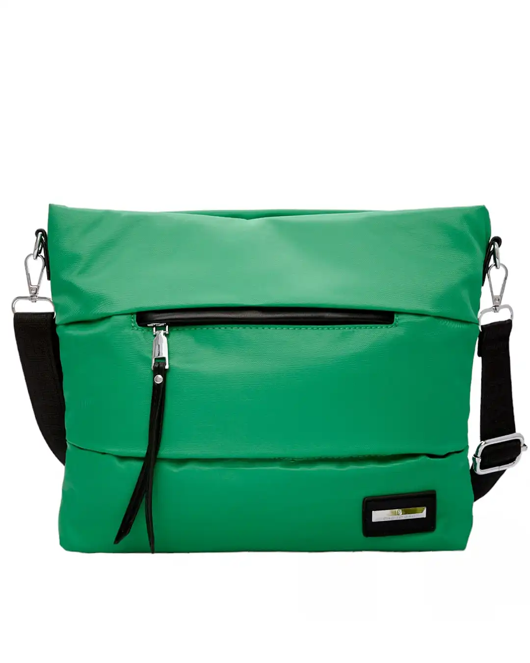 Τσάντα ώμου-χιαστί με αδιάβροχο ύφασμα-KX2236 – Πράσινο