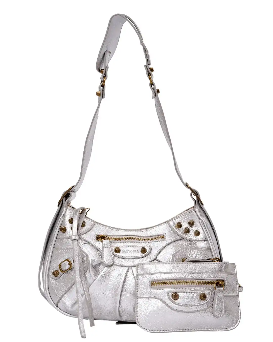 Τσάντα ώμου SW8939 – Ασημί