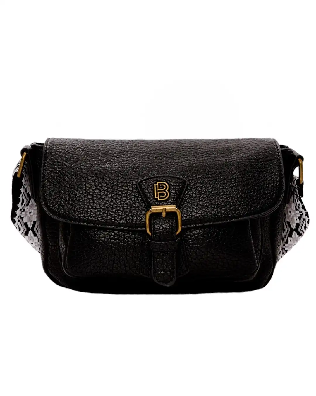 Τσάντα χιαστή P-6118 - Μαύρο