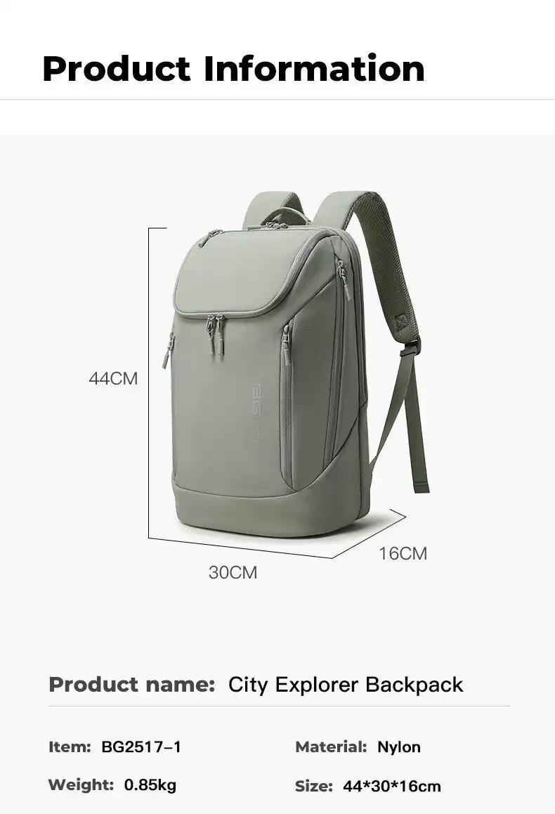 Επαγγελματικό σακίδιο 21L 15,6” Bange 2517-1 γκρι