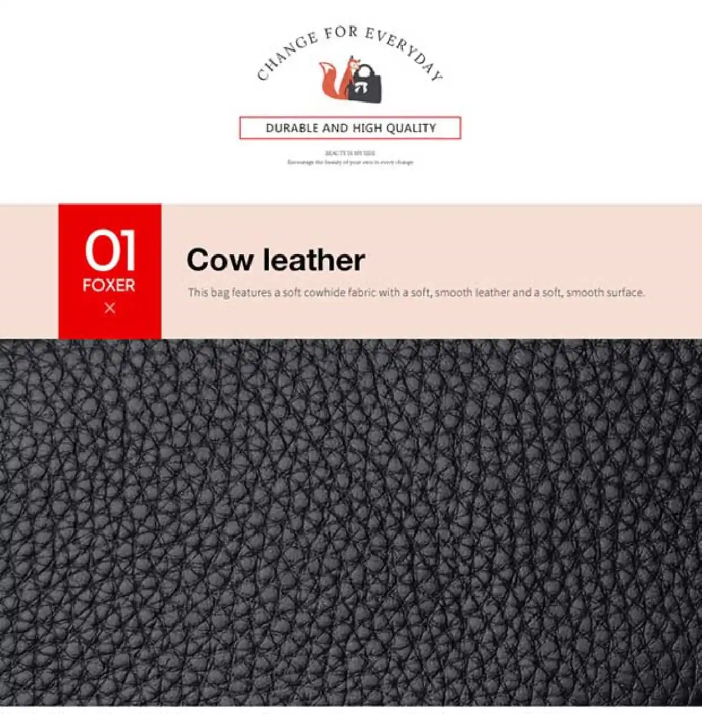 Γυναικείο δερμάτινο πορτοφόλι Foxer 256001F μαύρο