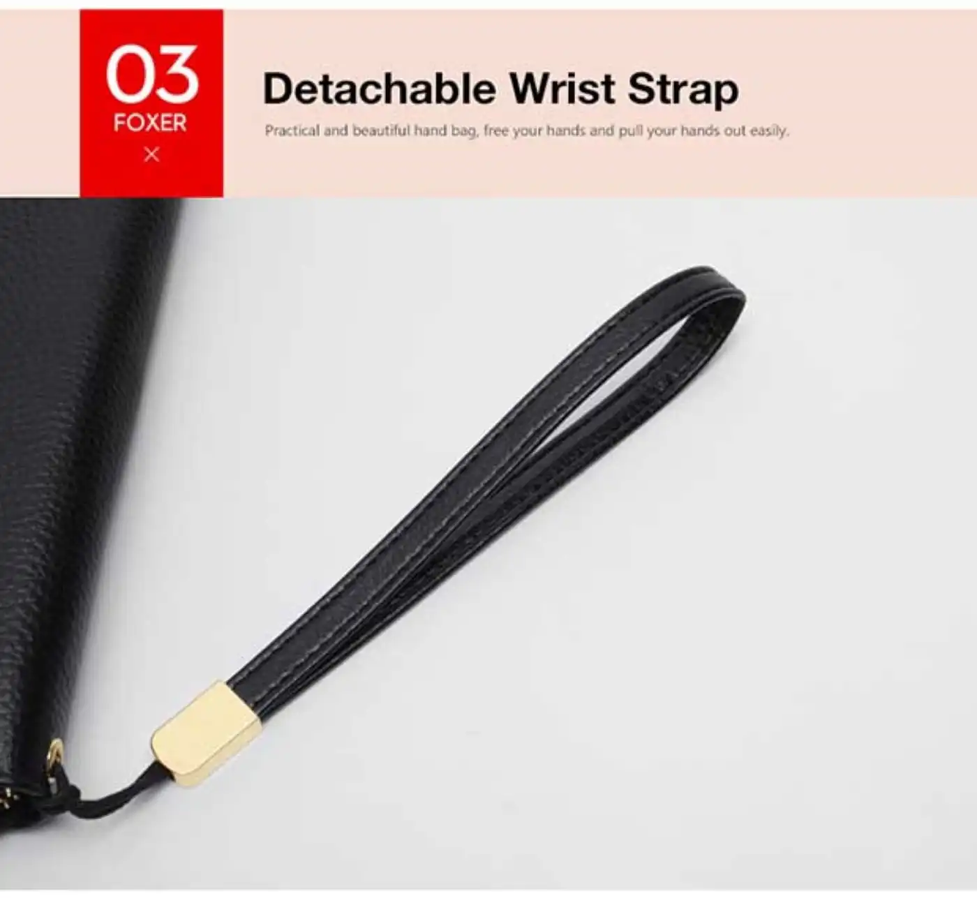 Γυναικείο δερμάτινο πορτοφόλι Foxer 256001F μαύρο