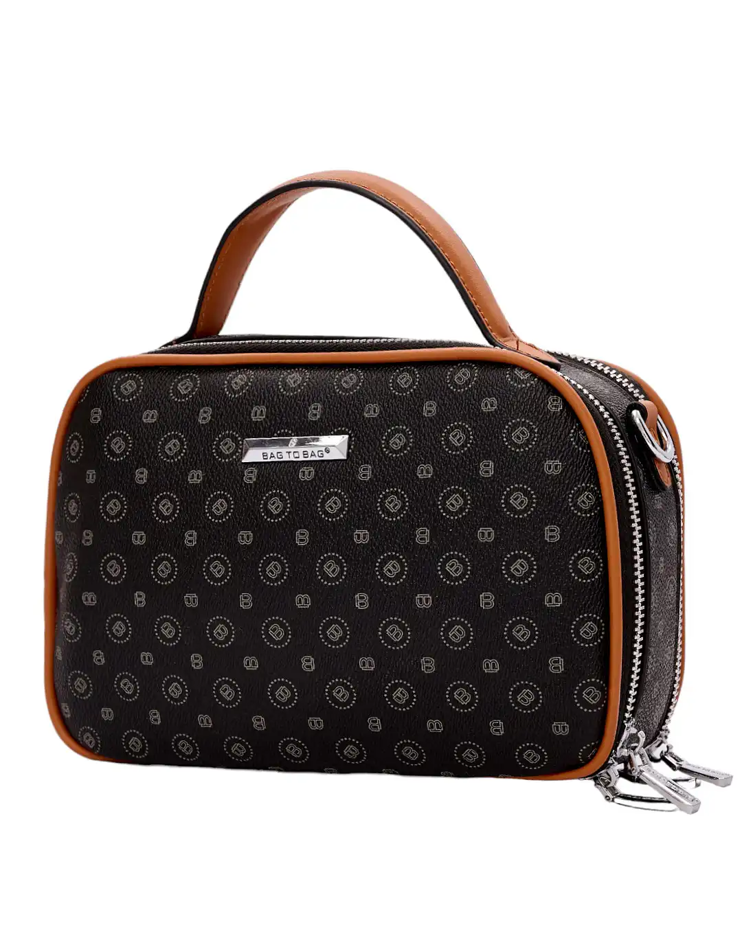 Τσάντα χειρός YR3501 – Μαύρο/Μπέζ