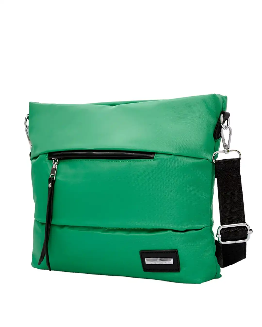 Τσάντα ώμου-χιαστί με αδιάβροχο ύφασμα-KX2236 – Πράσινο