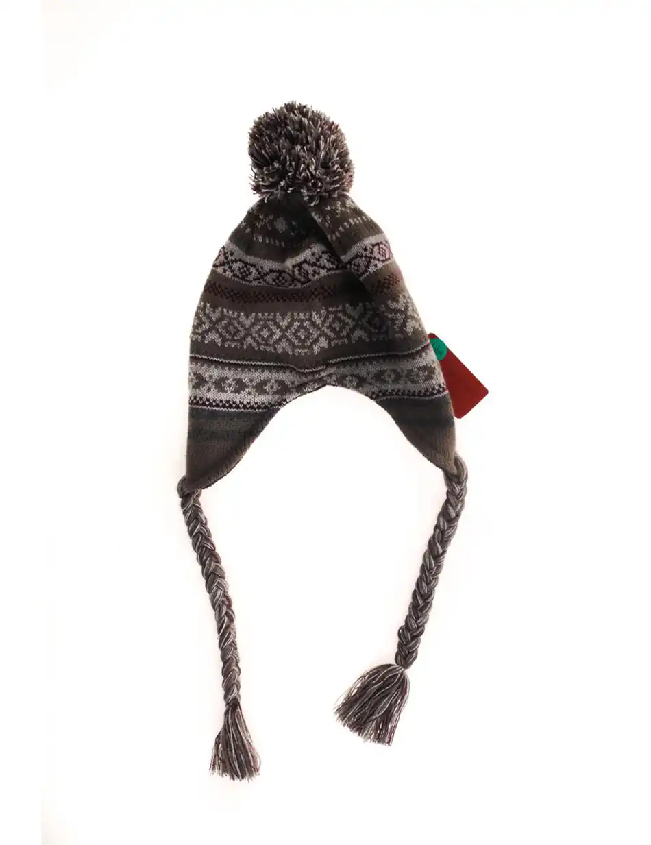 Β'Σκουφος, ζακαρ σχεδιο, με φλις μεσα και φουντα στη κορυφή 28-601-009 KHAKI Β'Σκουφος, ζακαρ σχεδιο, με φλις μεσα και φουντα στη κορυφή 28-601-009 KHAKI