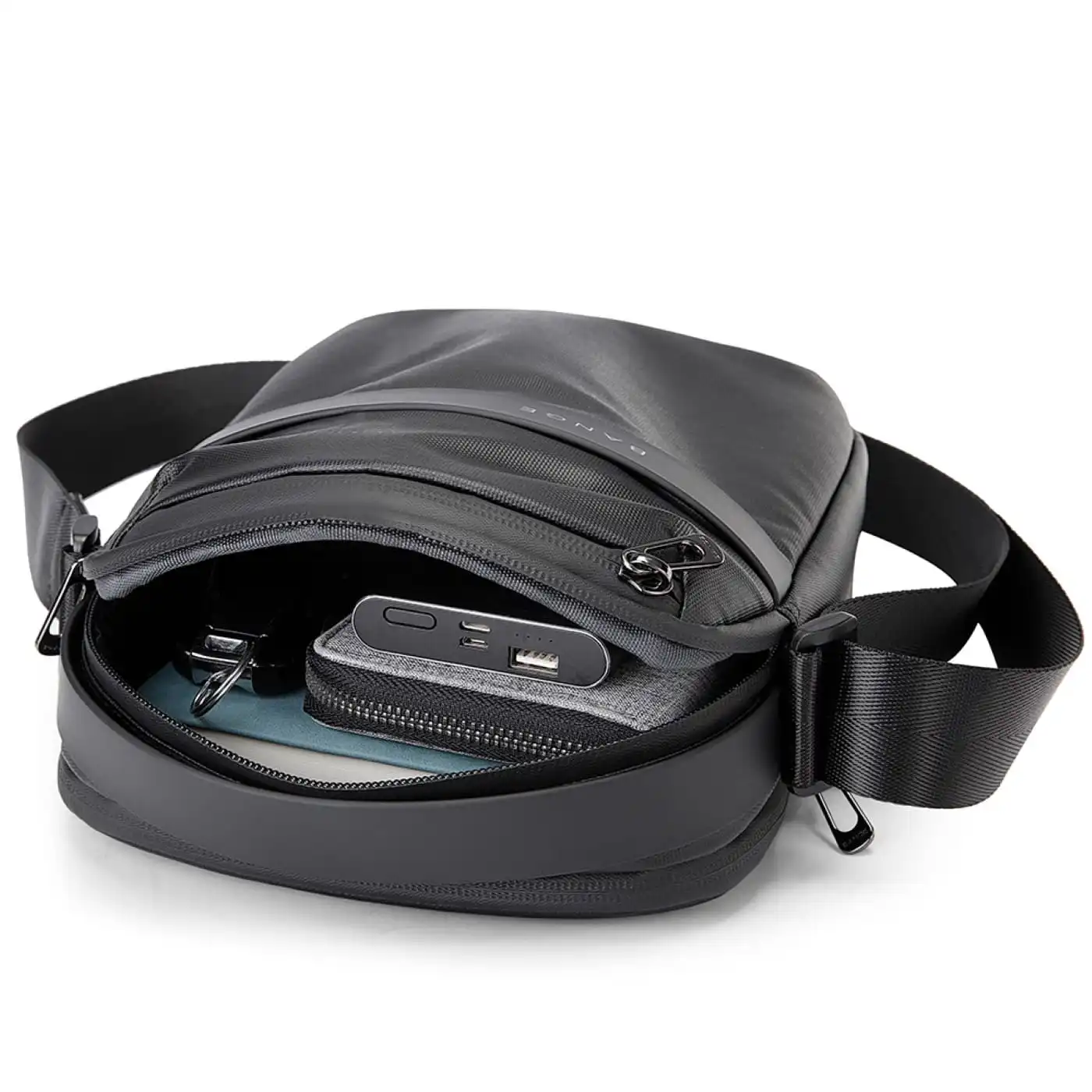 Τσαντάκι ώμου χιαστί Bange 2876 μαύρο