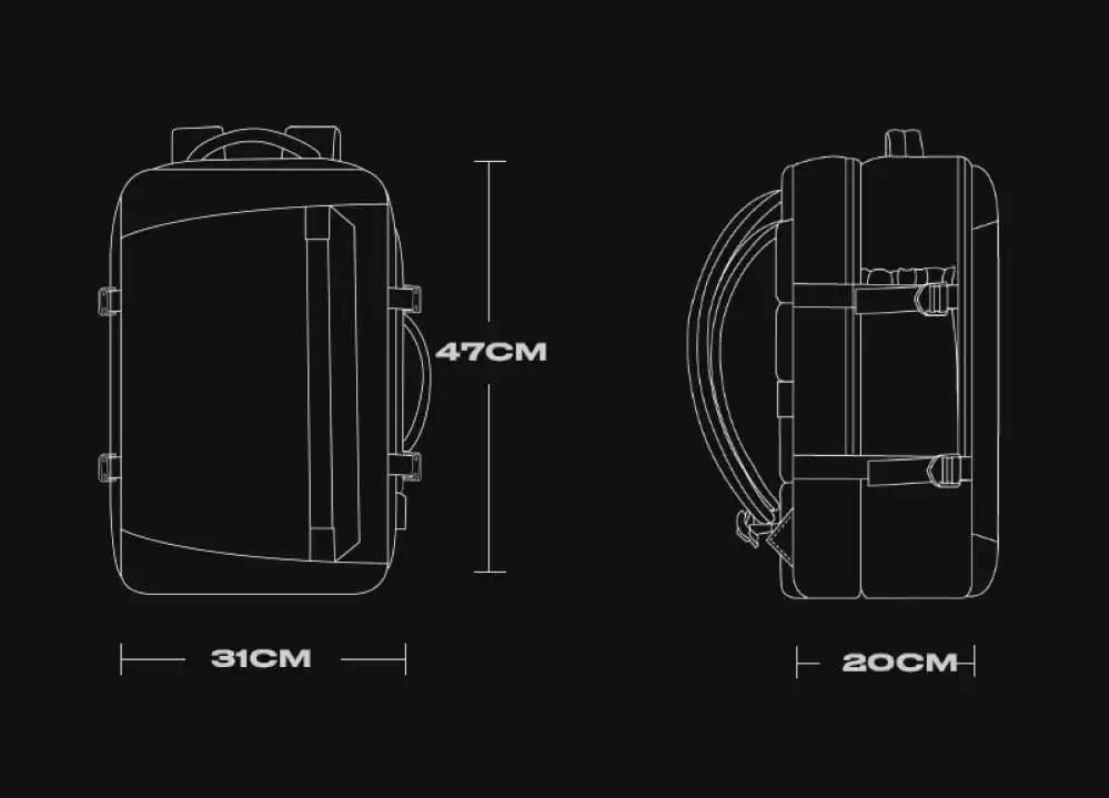 Σακίδιο πλάτης 29L Laptop 15,6” Bange 2892 μαύρο