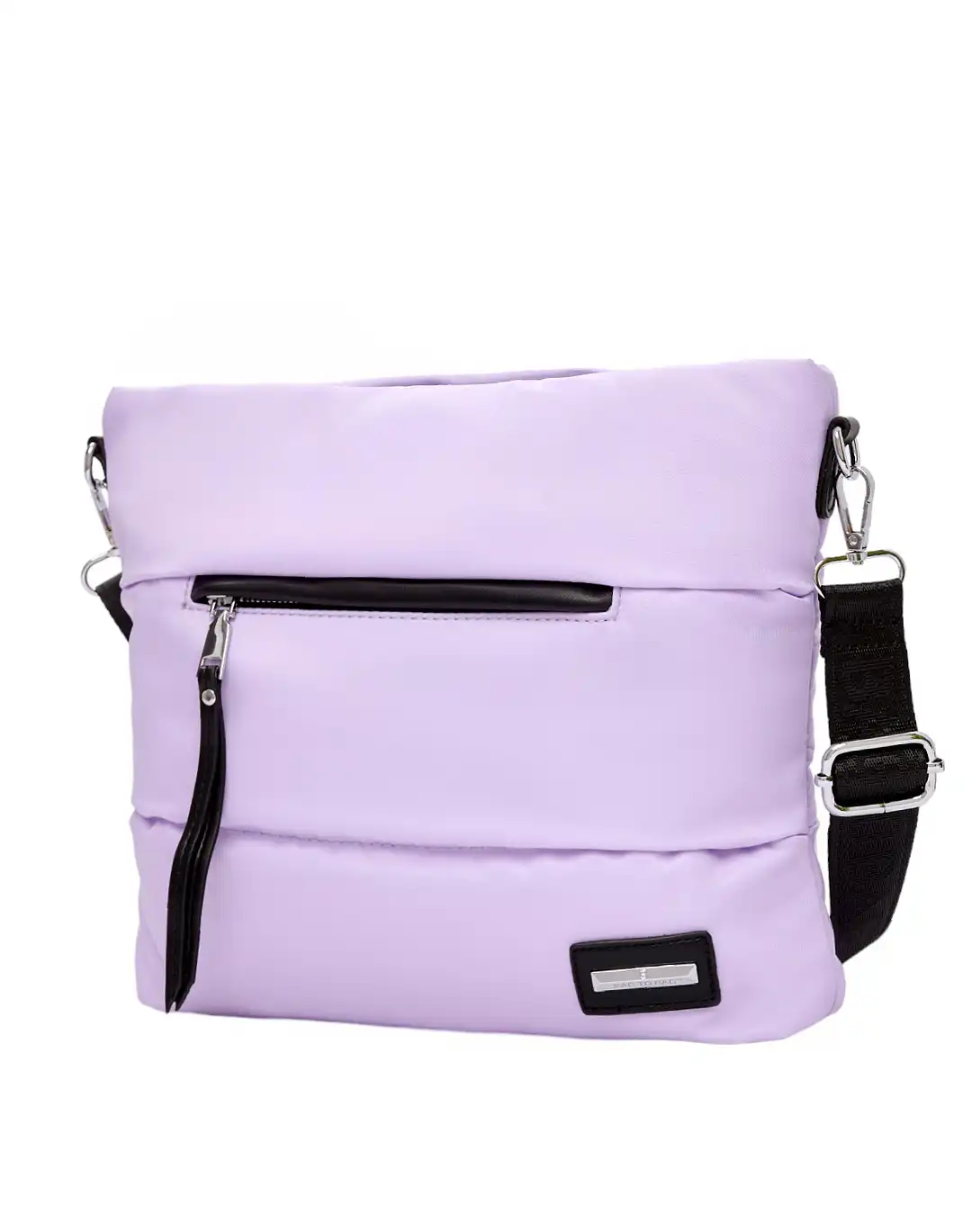 Τσάντα ώμου-χιαστί με αδιάβροχο ύφασμα-KX2236 – Μώβ