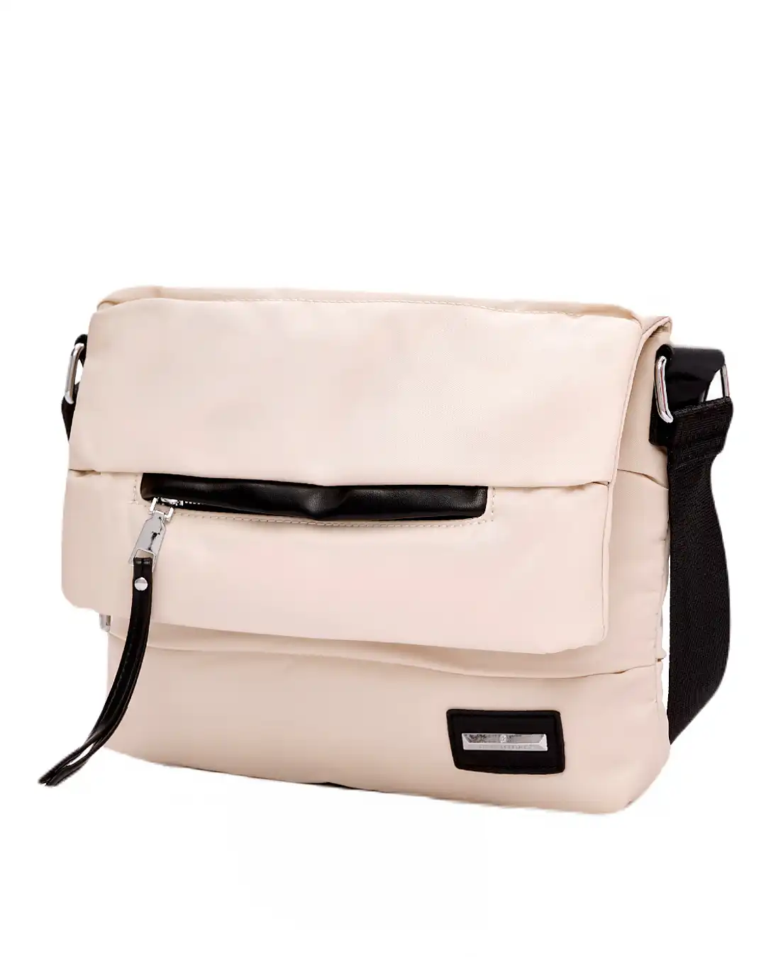 Τσάντα χιαστι με αδιάβροχο ύφασμα-KX2235 – Μπέζ