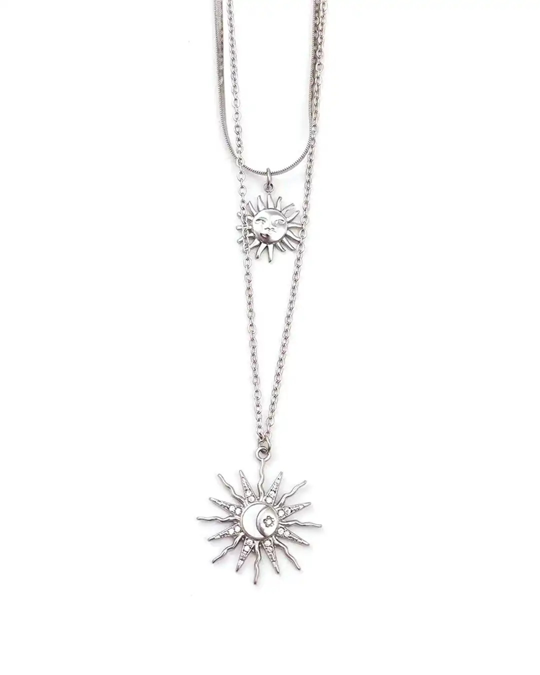 Κρεμαστό λαιμού AA-K438 – Ασημί Κρεμαστό λαιμού AA-K438 – Ασημί