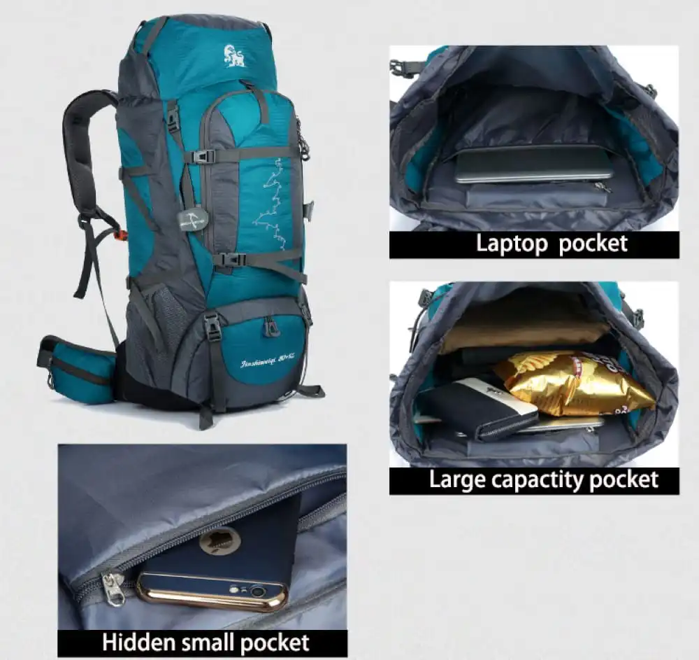 Σακίδιο πλάτης ορειβατικό Ταξιδιού Cardinal 630 80+5 L μαύρο