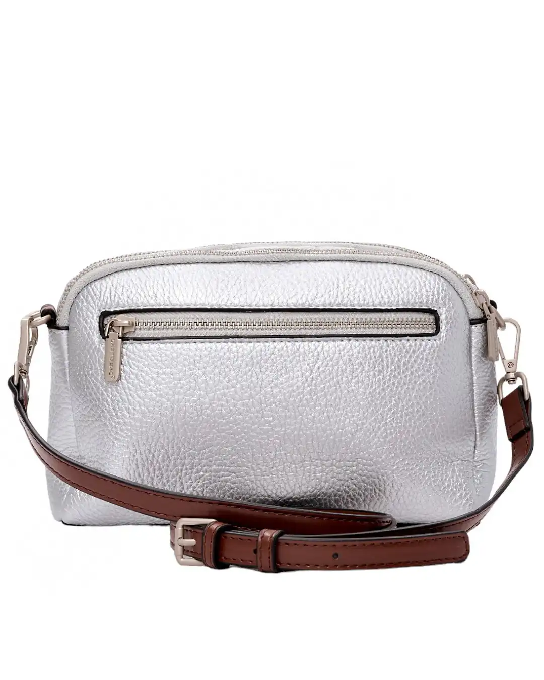 Τσάντα χιαστί HM-9901 - Ασημί