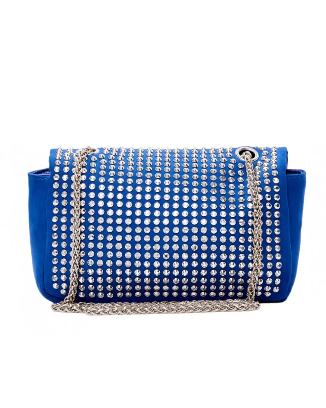 Τσάντα ώμου με αλυσίδα 21966 - Μπλέ