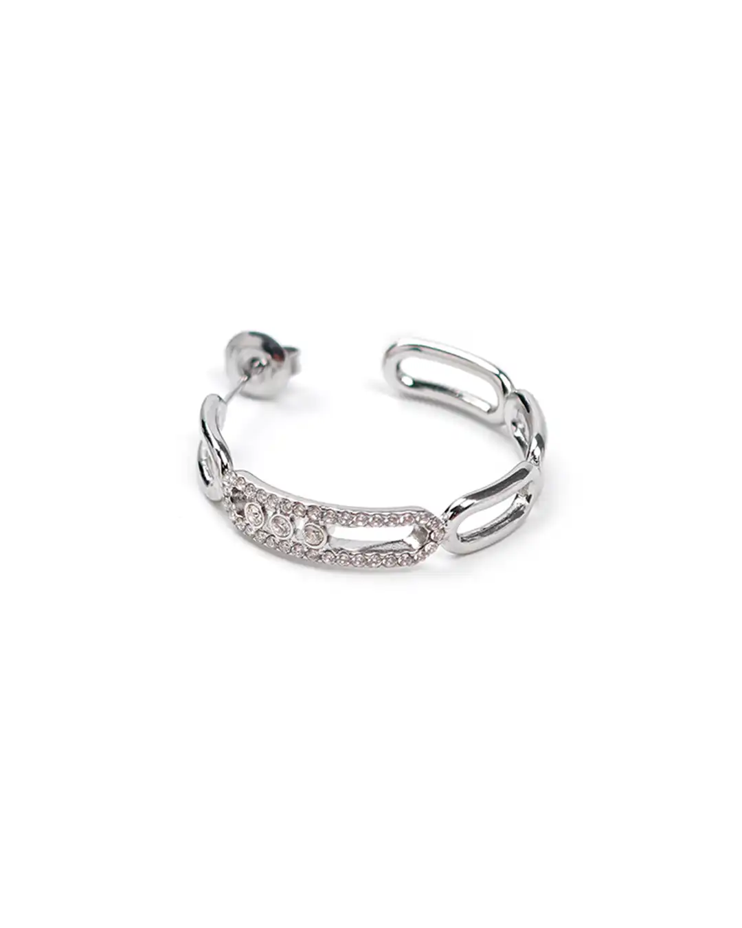 Καρφωτό σκουλαρίκι AA-S225 – Ασημί Καρφωτό σκουλαρίκι AA-S225 – Ασημί