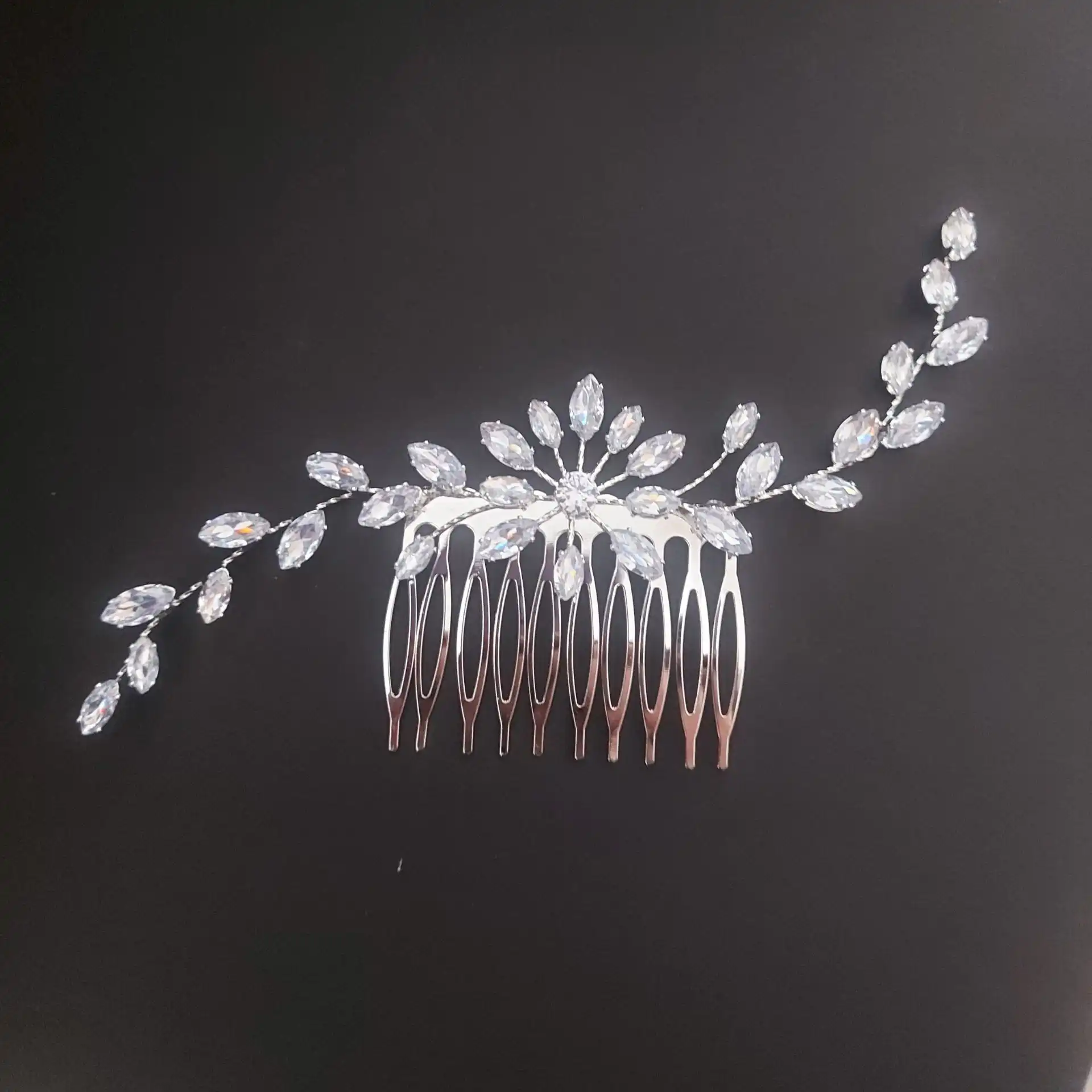 Νυφικό χτενάκι μαλλιών Zircon 5/15 cm