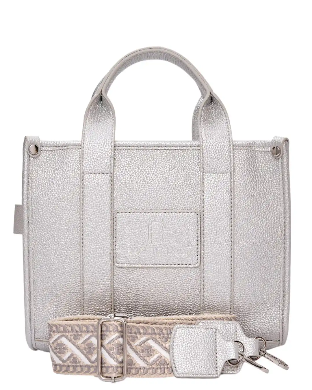 Τσάντα χειρός SW8935 - Ασημί