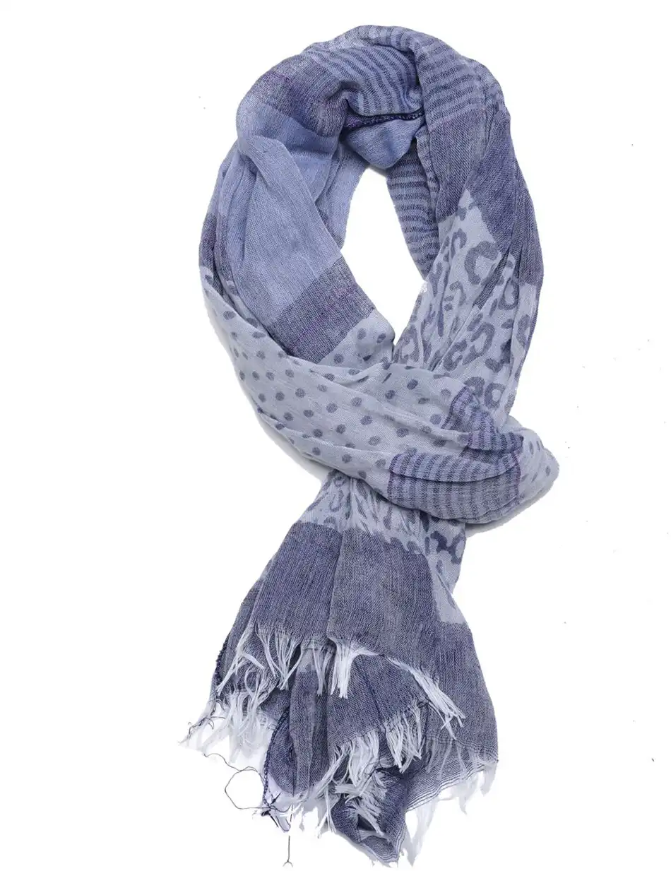 B'Πασμινα, με λεοπαρ τυπωμα 30-501-008 BLUE