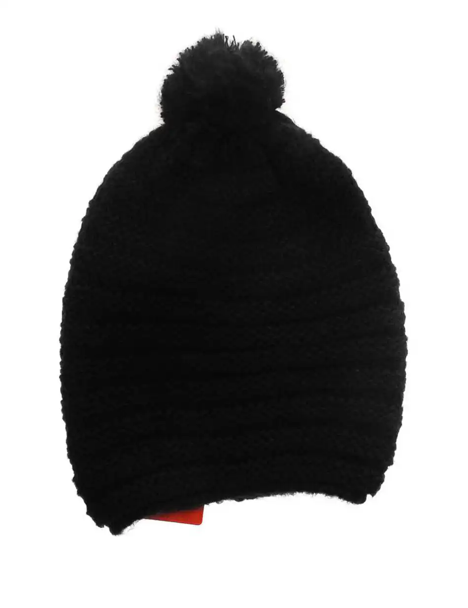 B'Σκουφος, μονοχρωμος, χοντρη πλεξη και φουντα. 30-601-004 BLACK B'Σκουφος, μονοχρωμος, χοντρη πλεξη και φουντα. 30-601-004 BLACK