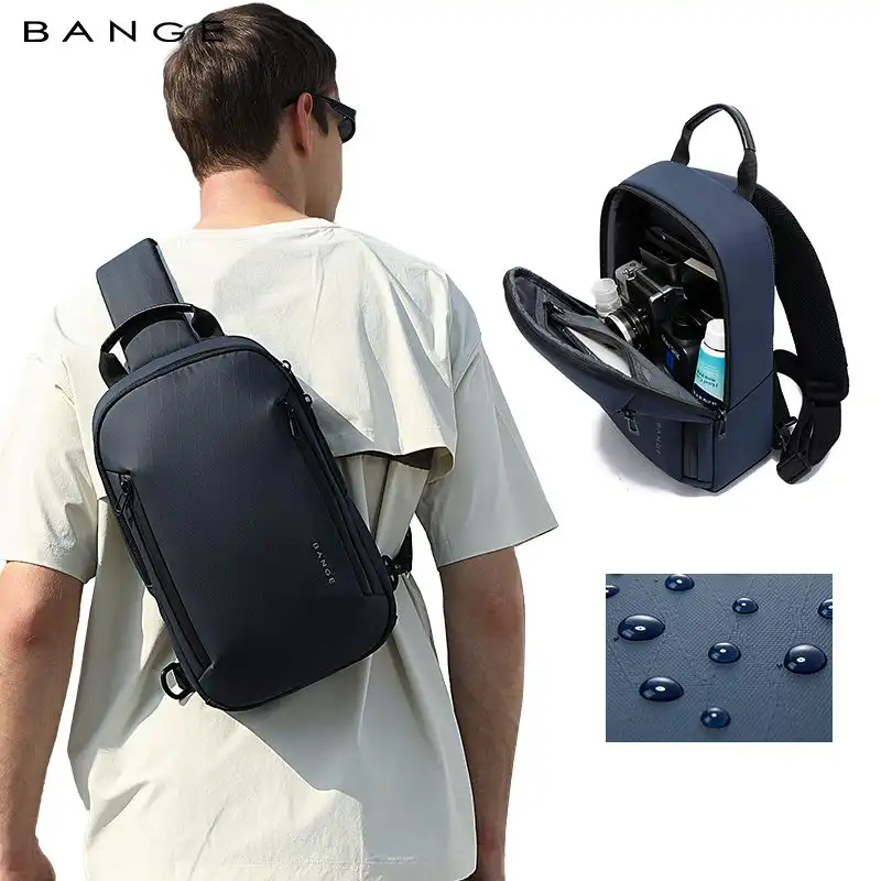 Τσαντάκι Στήθους Bange 3077 μπλε