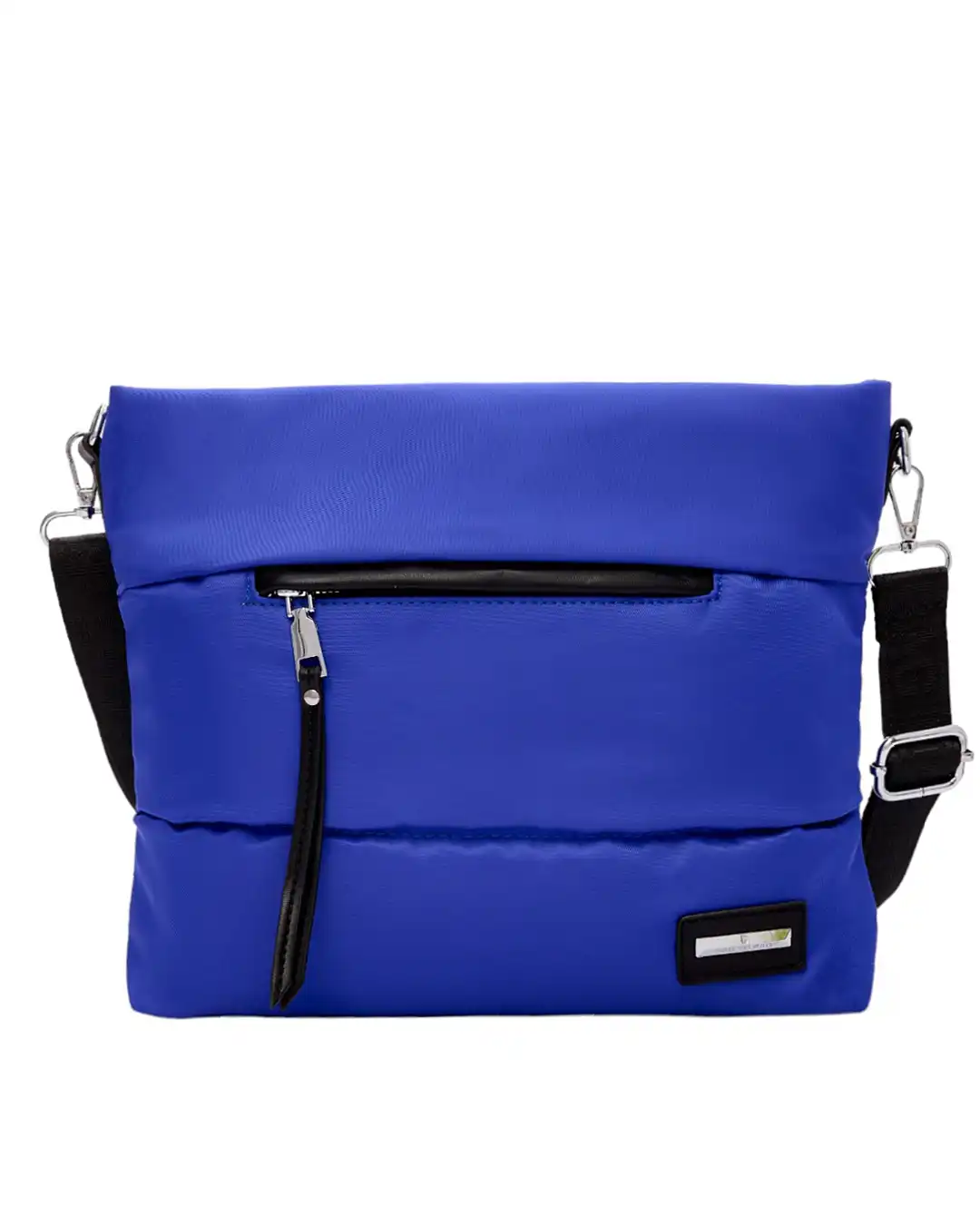 Τσάντα ώμου-χιαστί με αδιάβροχο ύφασμα-KX2236 – Μπλέ
