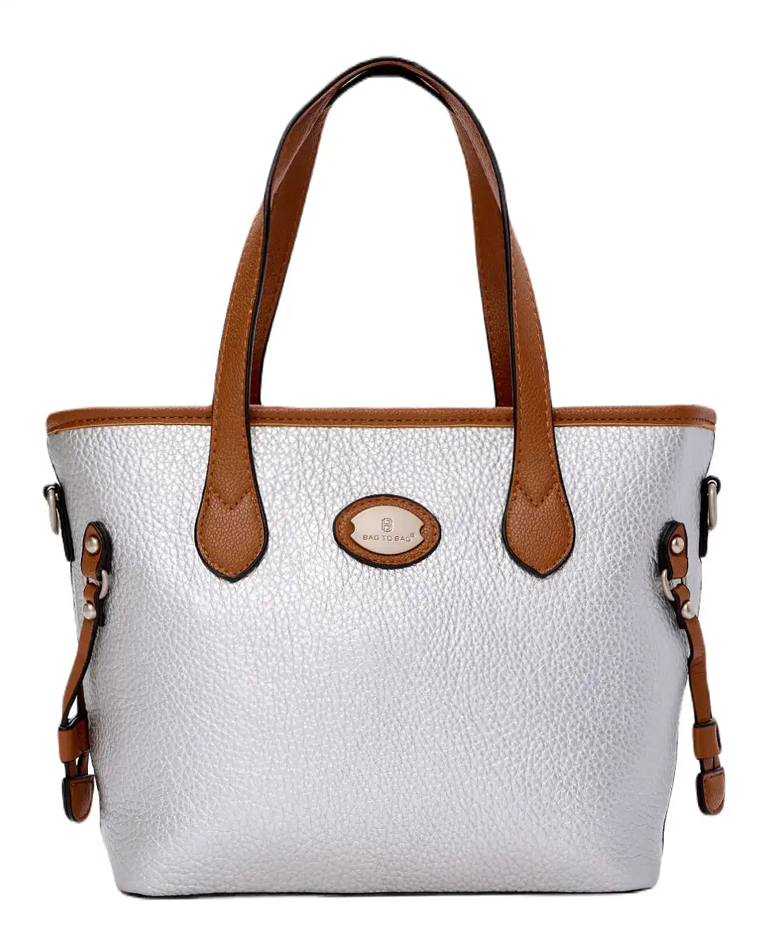 Τσάντα ώμου HM-18906 – Ασημί