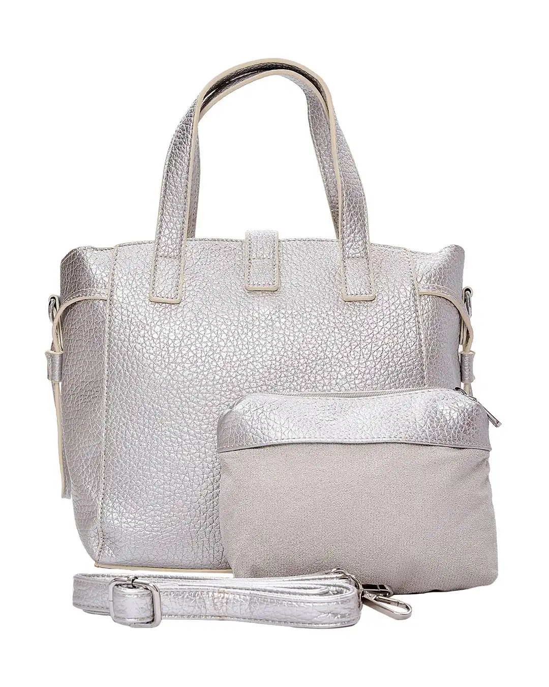 Τσάντα χειρός BY-31426 - Ασημί