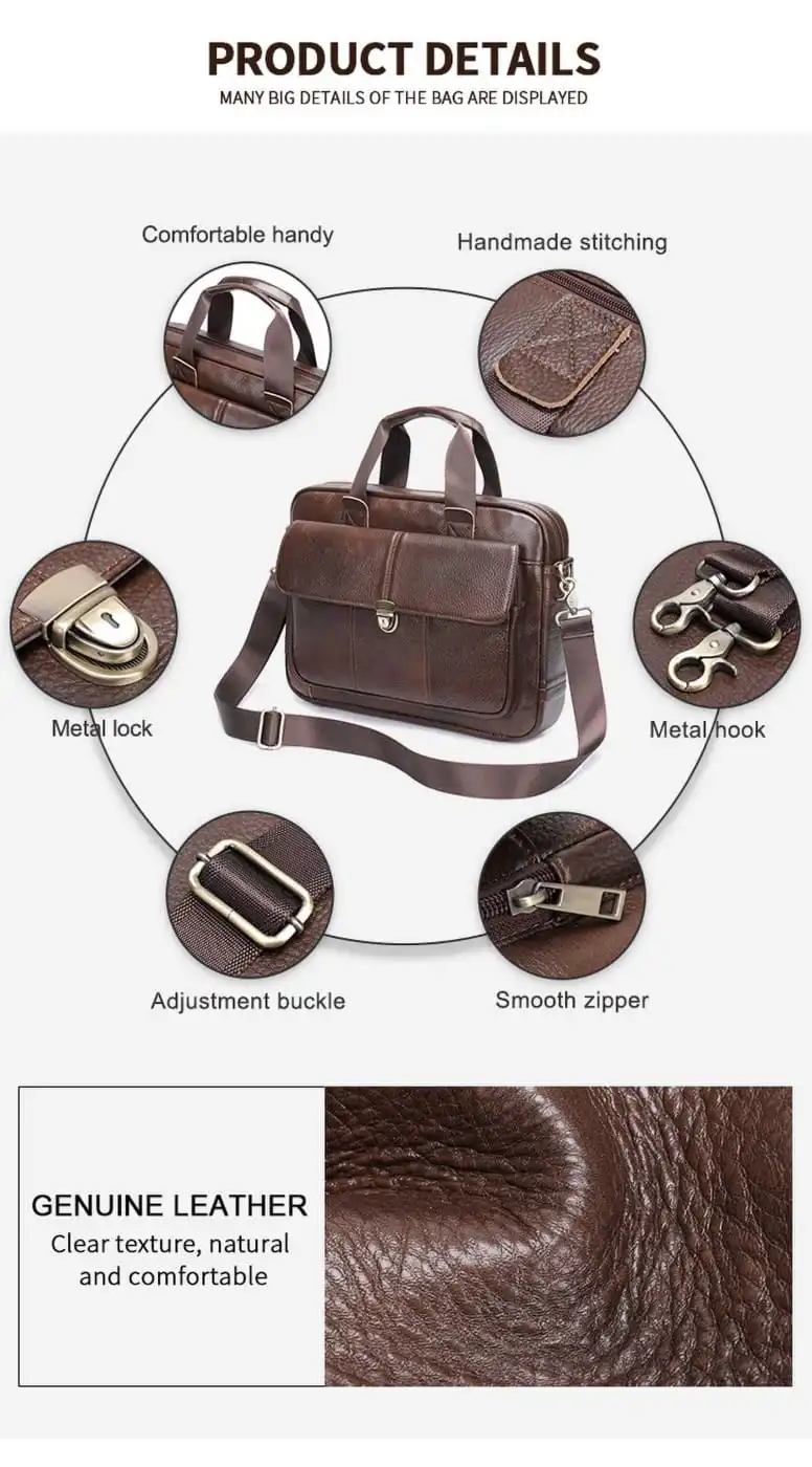 Δερμάτινος χαρτοφύλακας Cardinal 315 καφέ