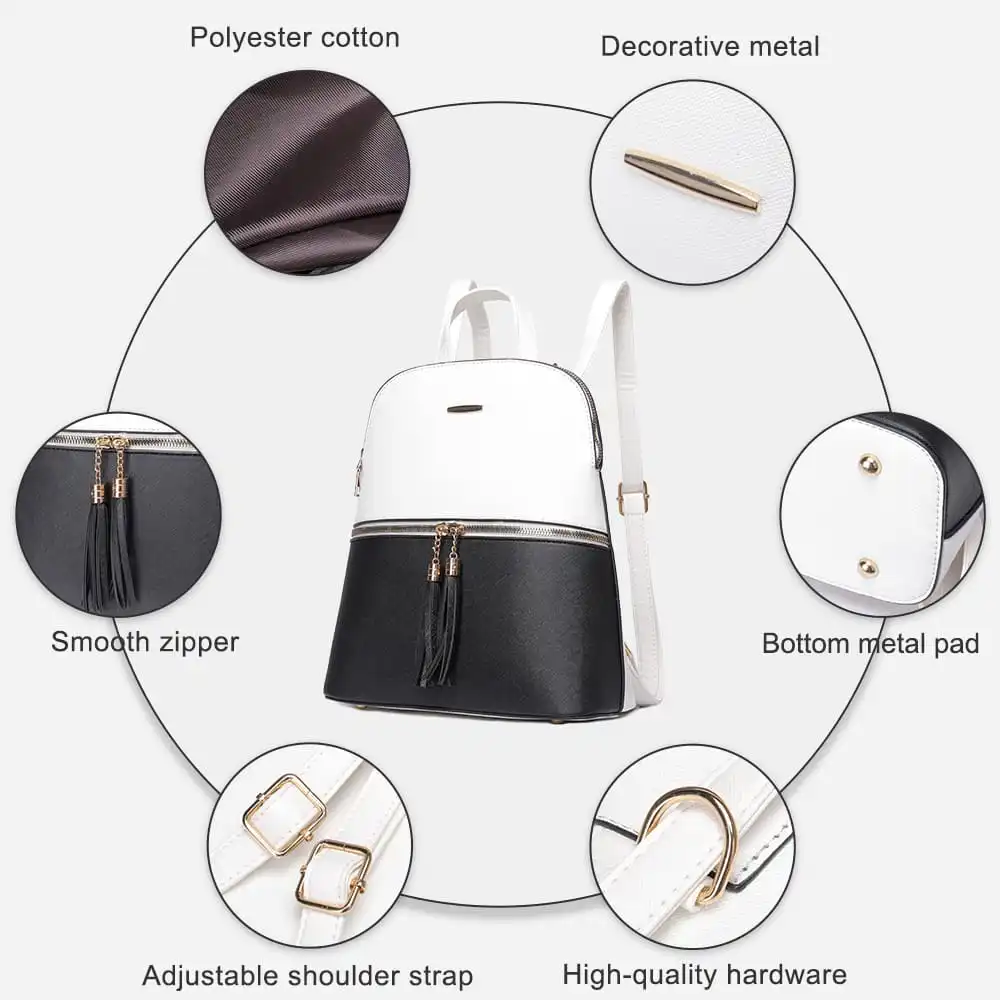 Γυναικείο σετ Σακίδιο πλάτης/τσάντα χιαστί/νεσεσέρ/πορτοφόλι Cardinal 316 white