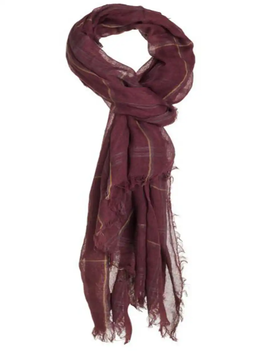 Κασκώλ, με τετραγωνάκια 32-501-001 WINE RED