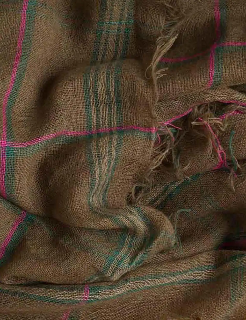 Κασκώλ, με τετραγωνάκια 32-501-001 KHAKI